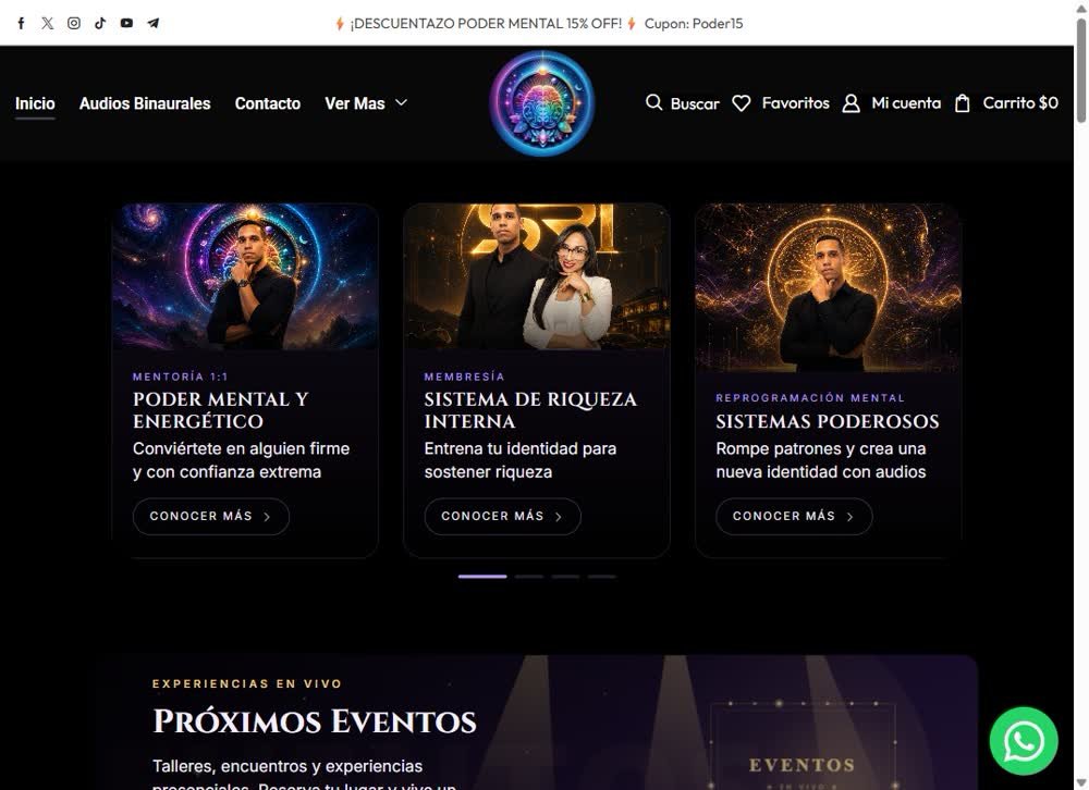 Portada de podermentalyenergetico.com